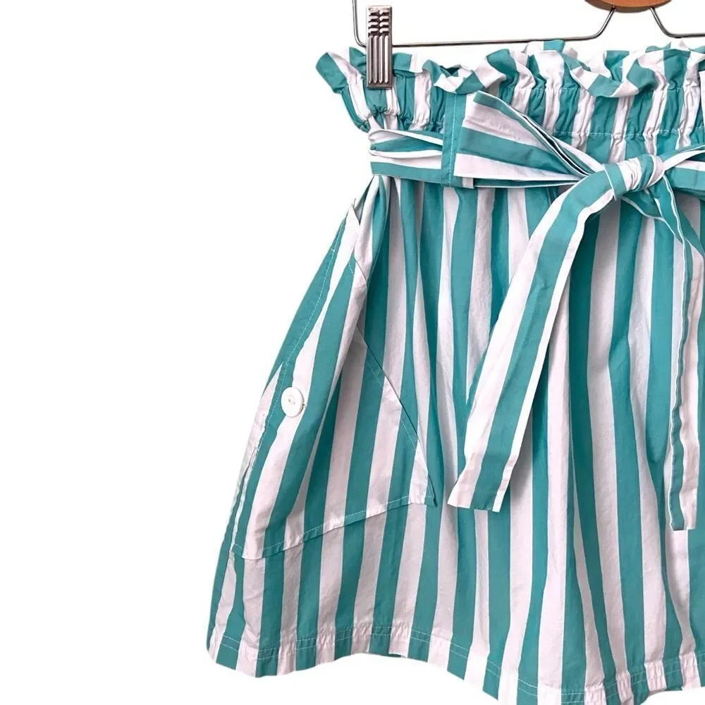 Urban Outfitters Tiffany Belted Paperbag Mini Skirt in Size Large - Picture 5 of 10
